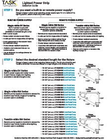 Lighted Power Strip Selection Guide