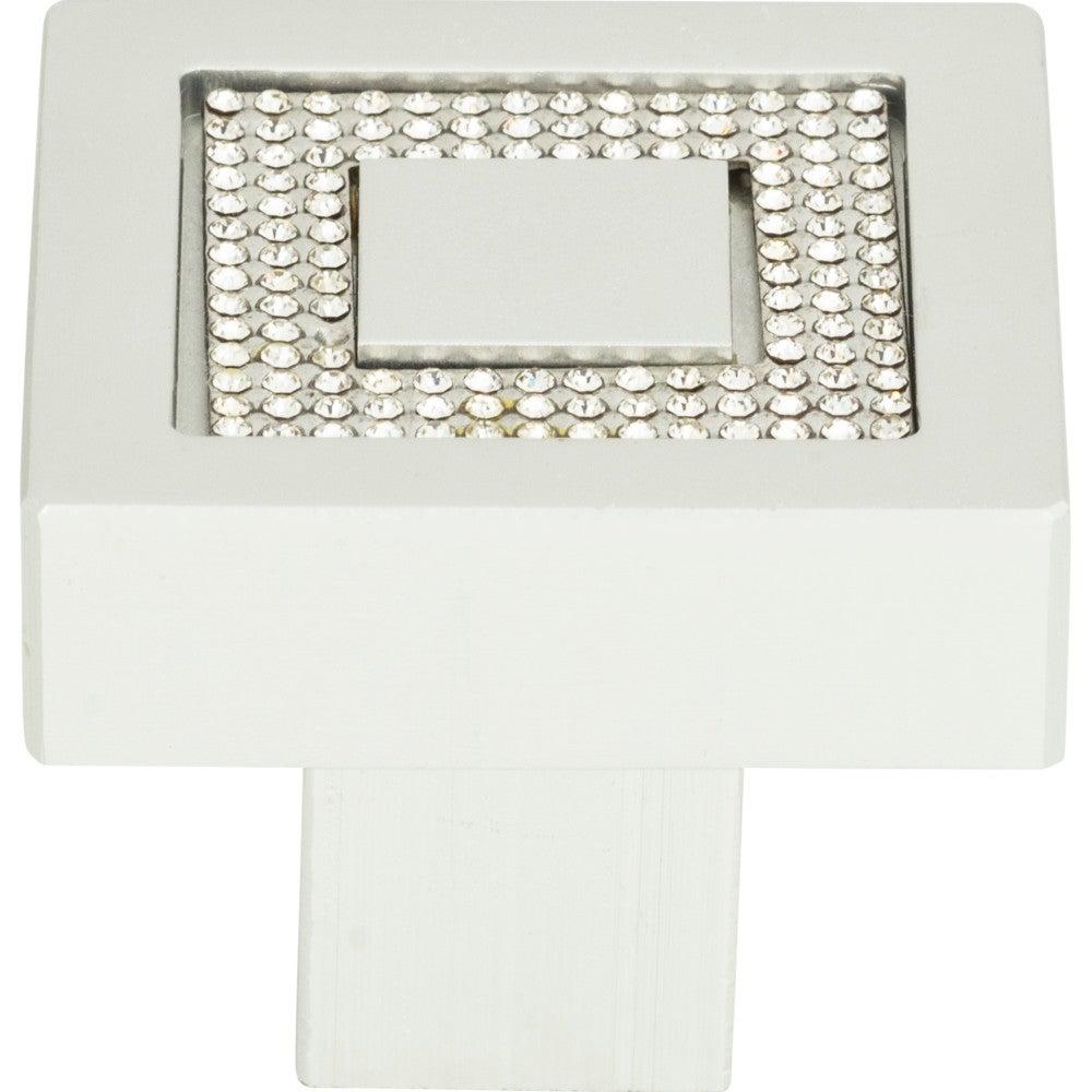 Crystal Square Inset Knob